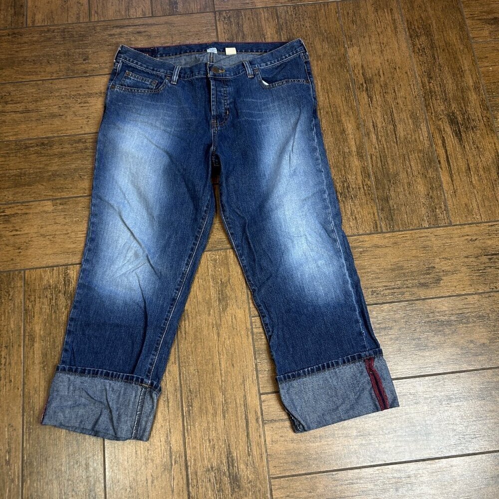 Abercrombie & Fitch 1892 Women's Button Fly High Rise Cropped Jeans Size 12 - Picture 12 of 13